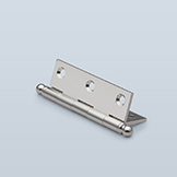 Butt cabinet hinge to accept finial, no washer