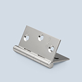 Butt cabinet hinge to accept finial, no washer