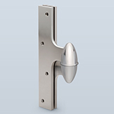 Enlarged olive knuckle hinge to accept washer