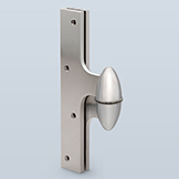 Enlarged olive knuckle hinge to accept washer