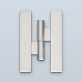 Round H-hinge with cover plate