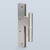 Round H-hinge to accept washer