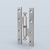 Lightweight round H-hinge to accept finial and washer