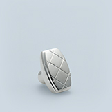 Thumb turn with hand-chased crosshatch