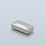 Angled-top rectangular thumbturn & profile backplate