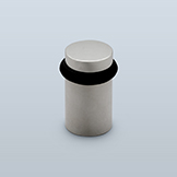 Cylindrical floor mounted door stop