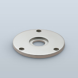 Simple disc rosette with visible screws