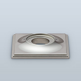 Triple-step square backplate