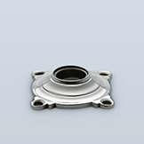 Rosette with visible screws