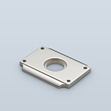 Backplate with visible screws