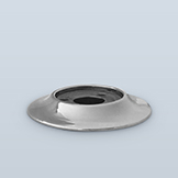 Minimal rosette with concealed mounting