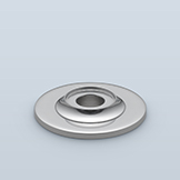 Round backplate with collar