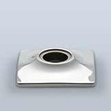 Backplate with raised collar