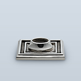 Double square w/ visible screws and knurling