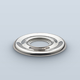 Round backplate with slope