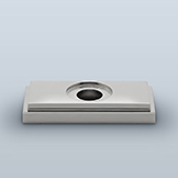 Rectangular backplate with single step