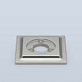 Square with beveled perimeter