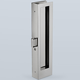 Cuff with double-sided recessed pulls and sprung edge pull