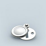 Key cover with round pivoting cover