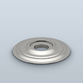 Traditional rosette with concealed mounting