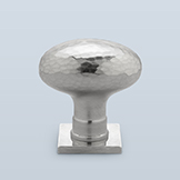 Simple hammered egg knob