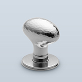 Simple hammered egg knob