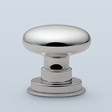 Metal knob based on antique glass knob design