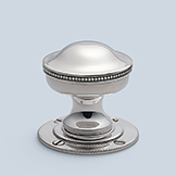 Round knob with beaded perimeter