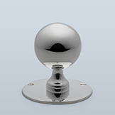 Globe knob with flared shaft