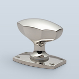 Faceted oval knob