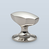 Faceted oval knob