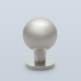 Globe knob with straight shaft