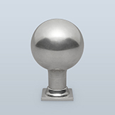 Globe knob with straight shaft