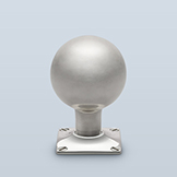 Globe knob with straight shaft