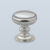 Knob with two beaded rings