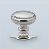 Knob with two beaded rings