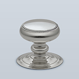 Knob with two beaded rings