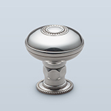 Round knob with center beaded detail