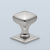 Square pillowed knob