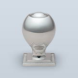 Elongated tall knob with dimple on top