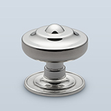 Round knob with raised center