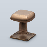 Square knob with bull nose profile
