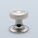 Round knob with beaded edge