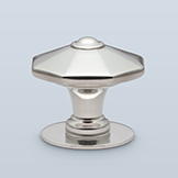 Pointed octagonal knob with center button