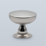 Champagne knob with knurled band at base