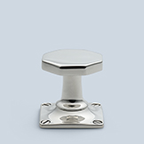 Octagonal knob with flat face