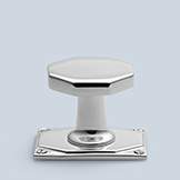 Octagonal knob with flat face