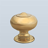 Traditional knob based on antique with beaded stem