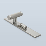 Pipe T-lever with knurling