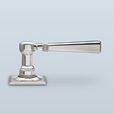 Decorative lever with knurled band & beading